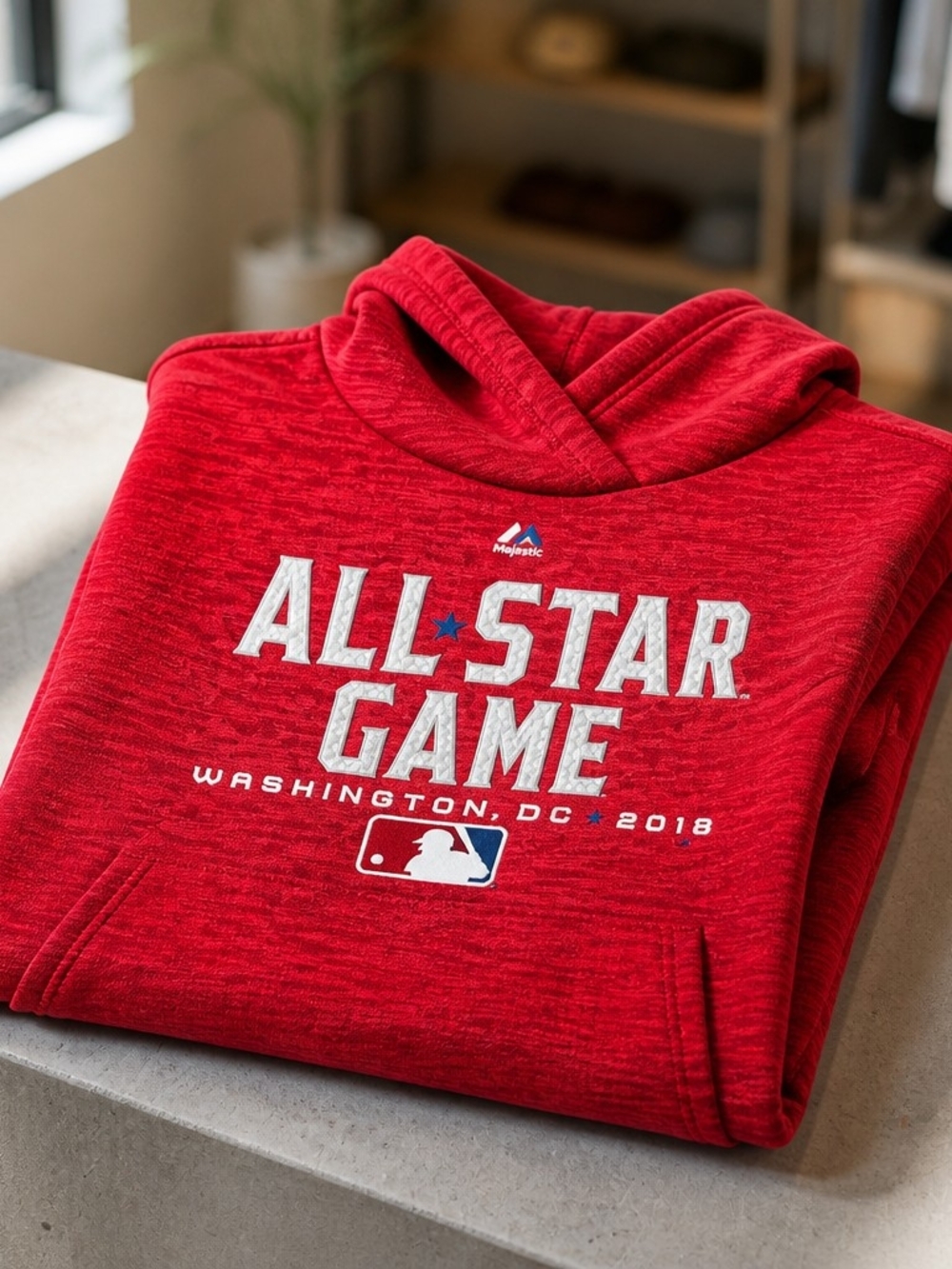 Majestic Red MLB All-Star Game Hoodie - Washington DC 2018